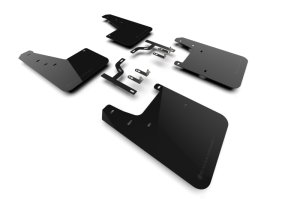 Toyota Sequoia Mud Flap - Front + Rear - Rally Armor - UR Black with Metallic Black Logo - Black - `23-`25 Toyota Sequoia Mud Flap - Front + Rear - Rally Armor - UR Black with Metallic Black Logo - Black - `23-`25